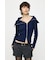 BIG COLLAR ZIP UP ニットトップス