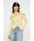BIG COLLAR ZIP UP ニットトップス