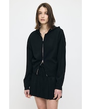 ZIP UP PARKA & PLEATED ミニスカート