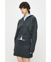 ZIP UP PARKA & PLEATED ミニスカート