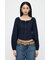 LACE TRIMMED CORSET ブラウス
