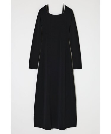 OPEN NECK KNIT LONG ドレス