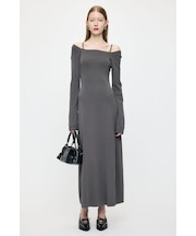 OPEN NECK KNIT LONG ドレス