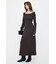 OPEN NECK KNIT LONG ドレス