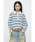 BORDER POLO KNIT TEE