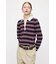 BORDER POLO KNIT TEE