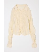 BUTTON UP SHIRRING シャツ
