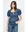 DENIM PUFF ブラウス