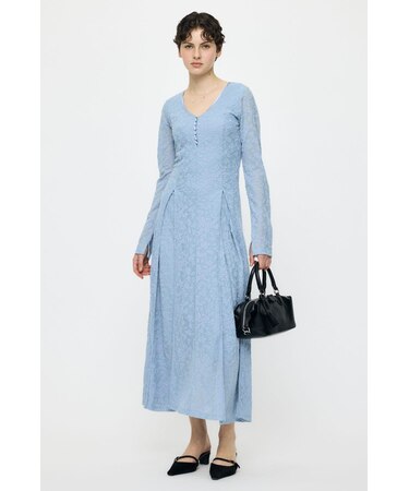 SCOOP NECK MAXI ドレス