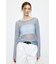 BOAT NECK MESH KNIT トップス
