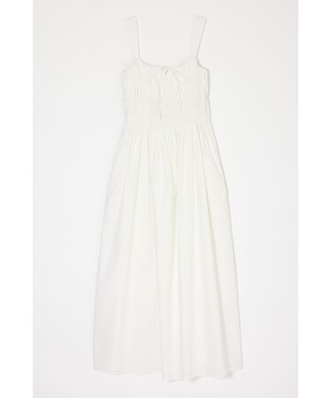 COTTON GATHER CAMI ドレス