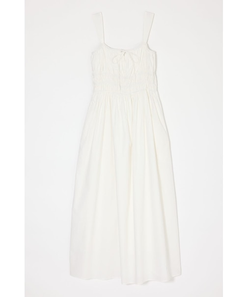 COTTON GATHER CAMI ドレス