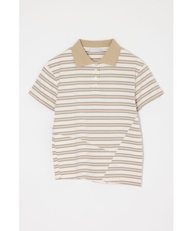 STRIPED TINY POLO シャツ