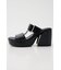 CROCO CHUNKY HEEL サンダル