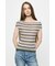 STRIPED OFF SHOULDER トップス