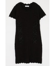 LACE UP KNIT MINI  ドレス
