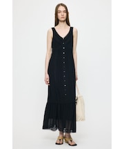 PIN TUCK CHIFFON MAXI ドレス