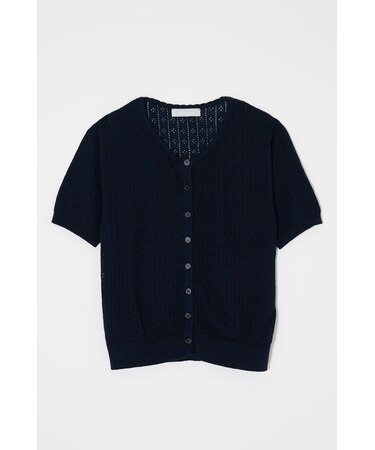 EYELET KNIT カーディガン