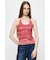 MIX YARN HALTER KNIT トップス