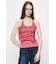MIX YARN HALTER KNIT トップス