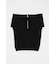 OFF SHOULDER HALF ZIP ニットトップス