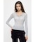 ES SHEER HENRY NECK KNIT トップス