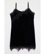 WASHER VELOUR SLIP MINI ドレス
