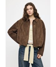 F／SUEDE PUFFER ブルゾン