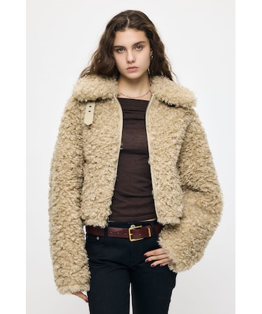 【otonaMUSE掲載】REVERSIBLE CURLY FUR ジャケット