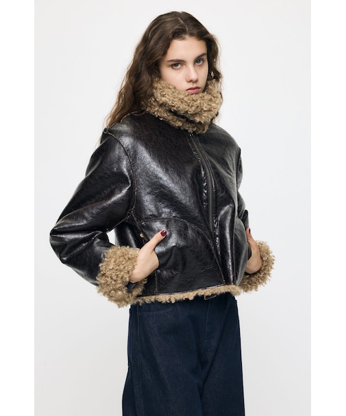 【otonaMUSE掲載】REVERSIBLE CURLY FUR ジャケット