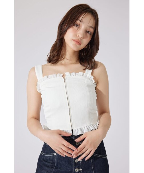 【AKB48 千葉恵里さん着用】2WAYペプラムビスチェトップス