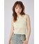【AKB48 千葉恵里さん着用】スキッパークロシェニットトップス