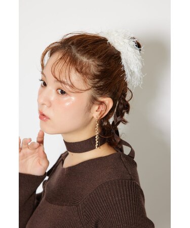 フェイクレザーシュシュ