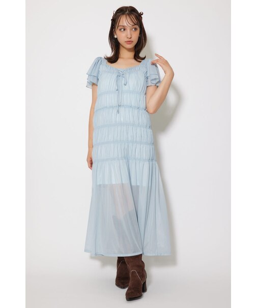ワッシャーリラクシーカットワンピース