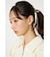 ニュアンスハートプレートピアス