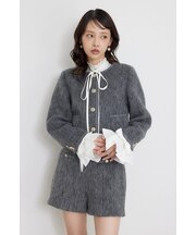 【≠ME 鈴木瞳美さん着用】2WAYゴールドボタンジャケット
