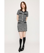 KNIT TWEED ショートスカート