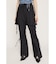 PLEATS LAYERED FLARE パンツ