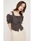 SHOULDER OPEN SQ PUFF トップス