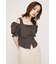 SHOULDER OPEN SQ PUFF トップス