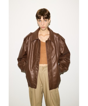 【THROW】PAD IN F/LEATHER ジャケット