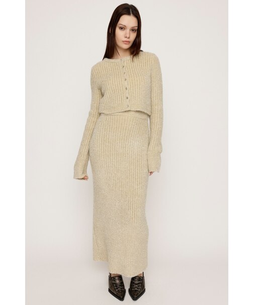 GLITTER KNIT ロングスカート