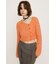 TAPE YARN SLANT NECK カーディガン