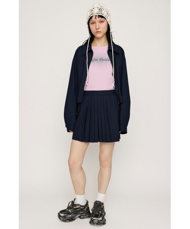 FRONT PLEATS ショートスカート