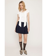 DOUBLE RIBBON PLEATS スカート