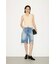【THROW】RIPPED HALF DENIM PT／BE