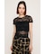 CUT LACE EMBROIDERY Tシャツ