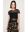 CUT LACE EMBROIDERY Tシャツ