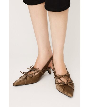 SLING BACK RIBBON ミュール