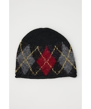 ARGYLE JQ KNIT BEANIE